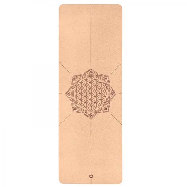 Коврик для йоги пробковий Bodhi Flower of Life
