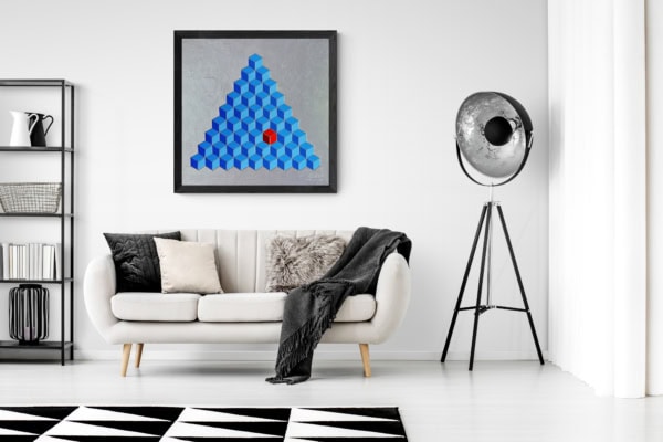 Картина «The Red Item» от А.В Сидерского acrylic on canvas