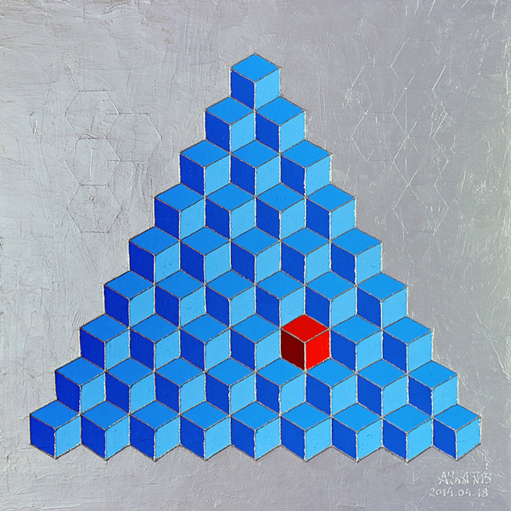 Картина «The Red Item» от А.В Сидерского acrylic on canvas - Зображення 2